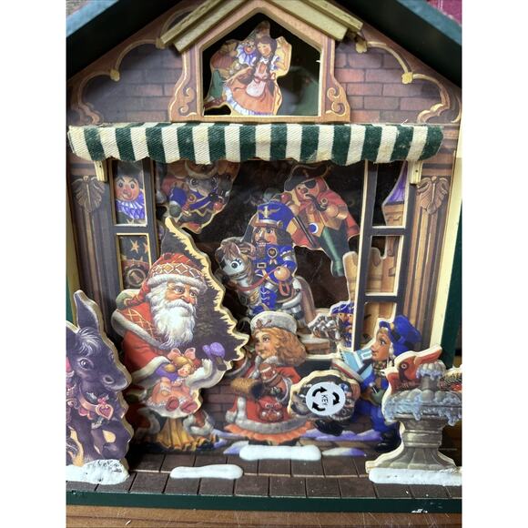 Christmas Traditions Nostalgic Animated Musical Toy Shop In Box - Picture 2 of 8